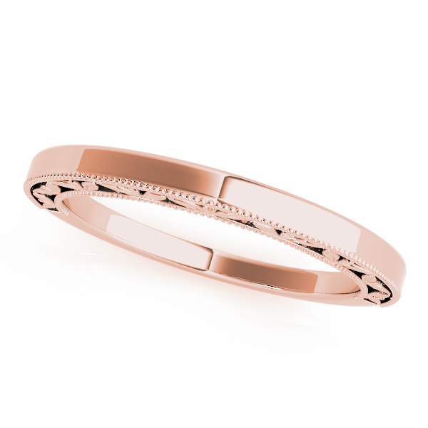  Vintage Filigree Wedding Band  Unknown Friendly Weight 10K yellow, white or rose gold - view 5