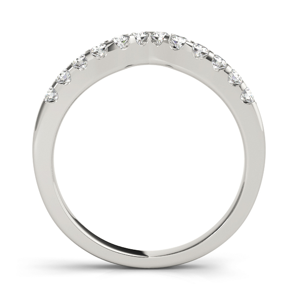  Ladies Curved Wedding Band 1/3 Carat Total Weight   (Lab-Created) 0.34 C.T.W 10K yellow, white or rose gold - view 2