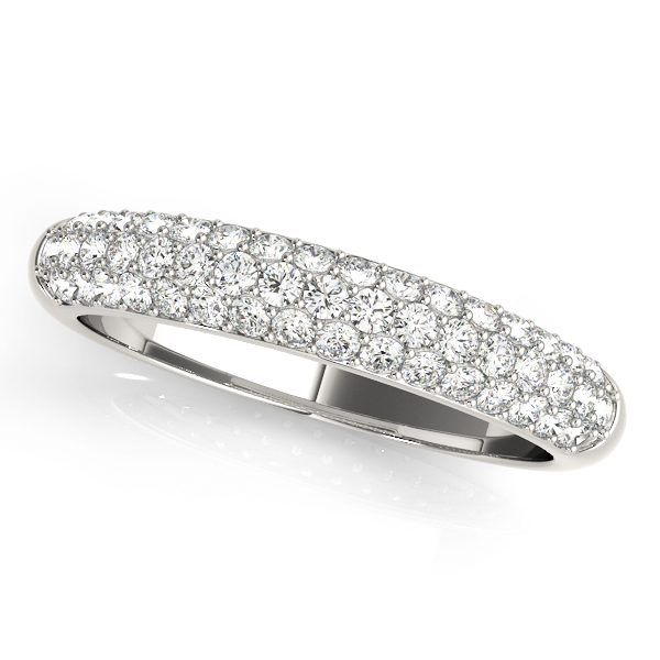 Pave Set Wedding Band