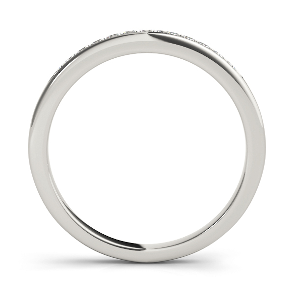  Ladies Channel Set Wedding Band 1/10 Carat Total Weight   (Lab-Created) 0.12 C.T.W 10K yellow, white or rose gold - view 2