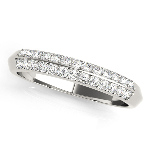Multirow Pave Wedding Bands | USA Jewels