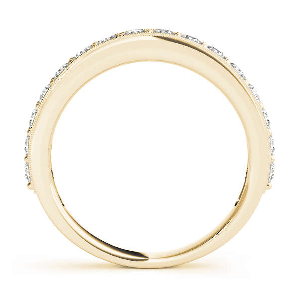  Ladies Prong In Channel Wedding Bands 1/2 Carat Total Weight   (Lab-Created) 0.48 C.T.W 10K yellow, white or rose gold - view 4