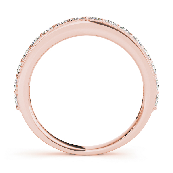  Ladies Prong In Channel Wedding Bands 1/2 Carat Total Weight   (Lab-Created) 0.48 C.T.W 10K yellow, white or rose gold - view 6