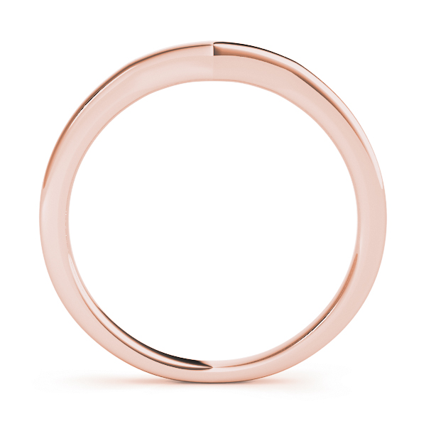  Curved Wedding Band  Unknown Friendly Weight 10K yellow, white or rose gold - view 6