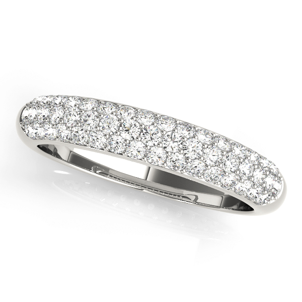 Pave Set Wedding Band