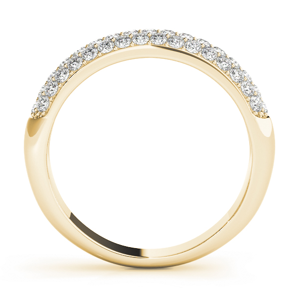  Ladies Pave Set Wedding Band 0.46 Carat Total Weight   (Lab-Created) 0.46 C.T.W 10K yellow, white or rose gold - view 4