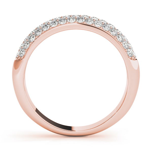  Ladies Pave Set Wedding Band 0.46 Carat Total Weight   (Lab-Created) 0.46 C.T.W 10K yellow, white or rose gold - view 6