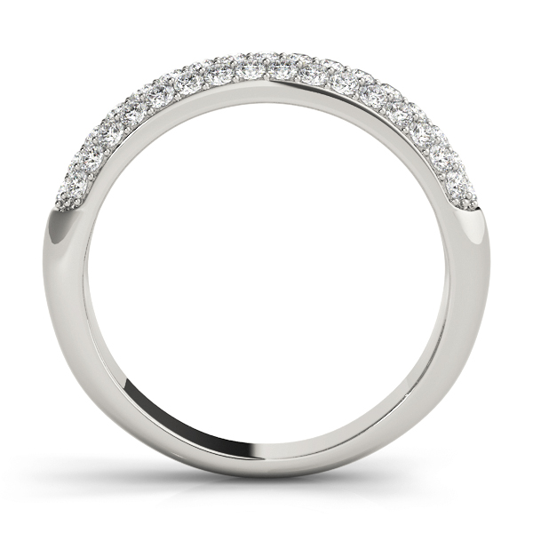  Ladies Pave Set Wedding Band 0.46 Carat Total Weight   (Lab-Created) 0.46 C.T.W 10K yellow, white or rose gold - view 2