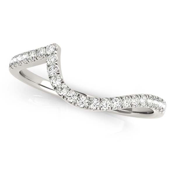 Split Prong Curved Wedding Bands