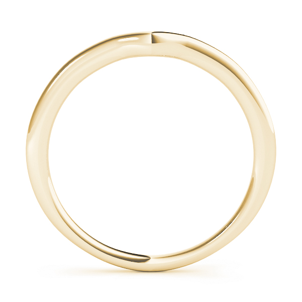  Curved Wedding Band  Unknown Friendly Weight 10K yellow, white or rose gold - view 4