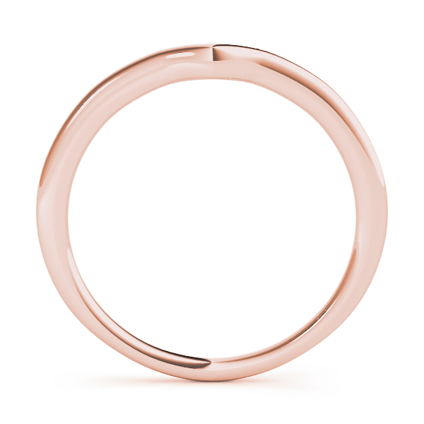  Curved Wedding Band  Unknown Friendly Weight 10K yellow, white or rose gold - view 6