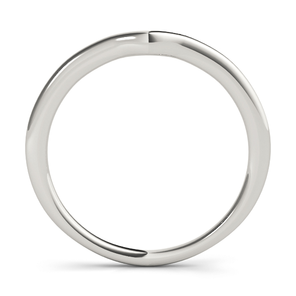  Curved Wedding Band  Unknown Friendly Weight 10K yellow, white or rose gold - view 2