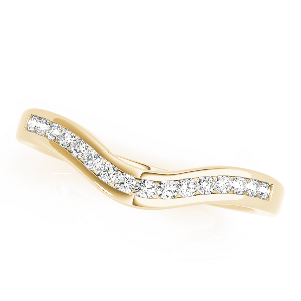  Ladies Channel Set Wedding Band .15 Carat Total Weight   (Lab-Created) 0.16 C.T.W 10K yellow, white or rose gold - view 3