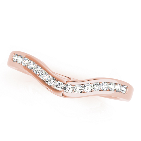  Ladies Channel Set Wedding Band .15 Carat Total Weight   (Lab-Created) 0.16 C.T.W 10K yellow, white or rose gold - view 5