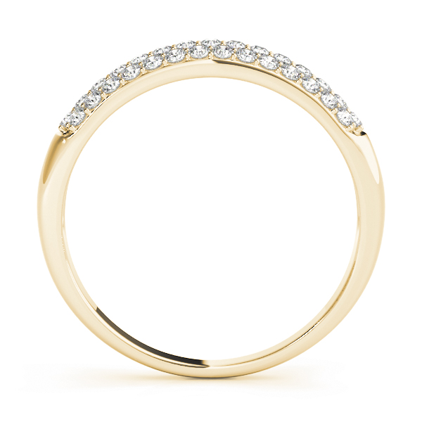  Ladies Multirow Pave Wedding Band 3/8 Carat Total Weight   (Lab-Created) 0.41 C.T.W 10K yellow, white or rose gold - view 4