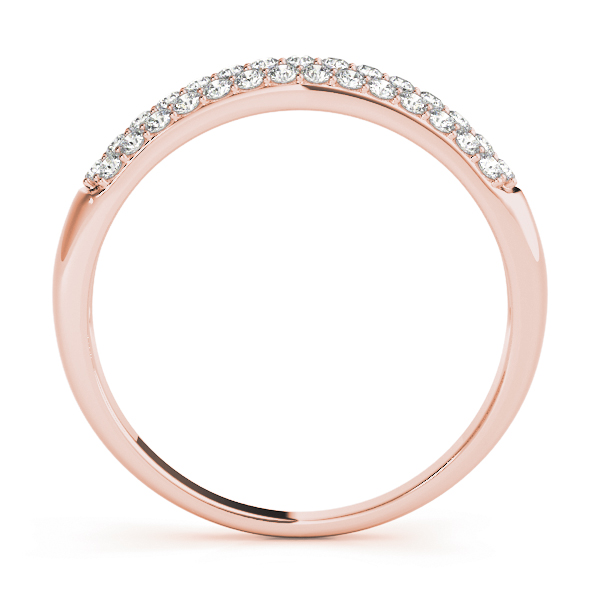  Ladies Multirow Pave Wedding Band 3/8 Carat Total Weight   (Lab-Created) 0.41 C.T.W 10K yellow, white or rose gold - view 6