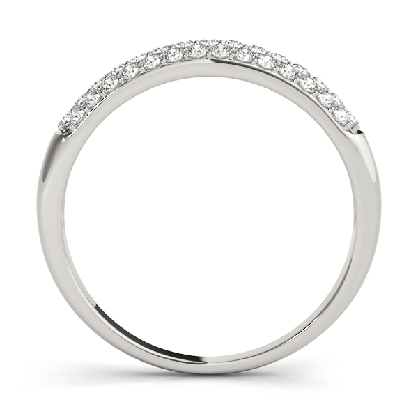  Ladies Multirow Pave Wedding Band 3/8 Carat Total Weight   (Lab-Created) 0.41 C.T.W 10K yellow, white or rose gold - view 2