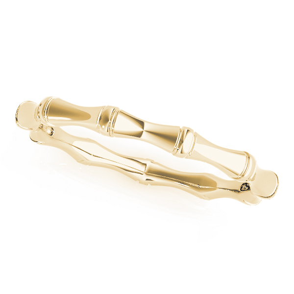  Nature Inspired Bamboo Band 2.43g (1.56 DWT) Unknown Friendly Weight 10K yellow, white or rose gold - view 3
