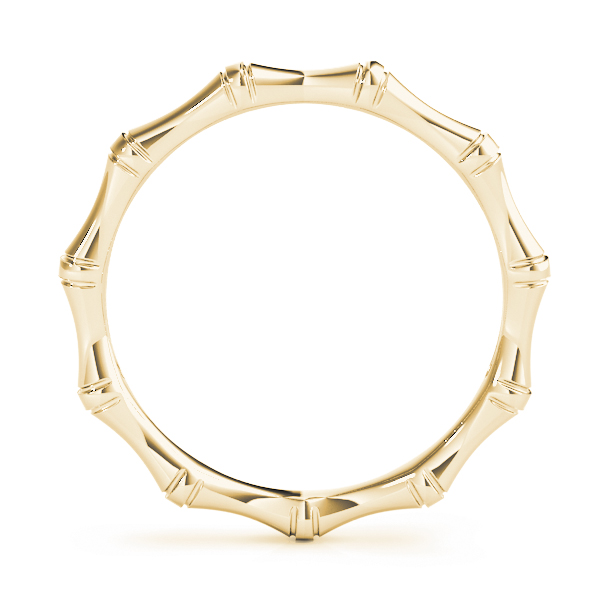  Nature Inspired Bamboo Band 2.43g (1.56 DWT) Unknown Friendly Weight 10K yellow, white or rose gold - view 4