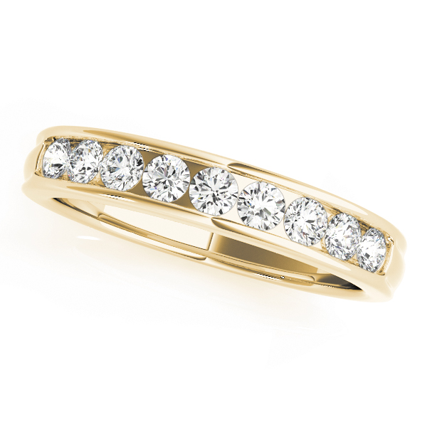 Ladies Channel Set Wedding Band 0.45 Carat Total Weight   (Lab-Created) 0.45 C.T.W 10K yellow, white or rose gold - view 3
