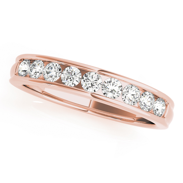  Ladies Channel Set Wedding Band 0.45 Carat Total Weight   (Lab-Created) 0.45 C.T.W 10K yellow, white or rose gold - view 5