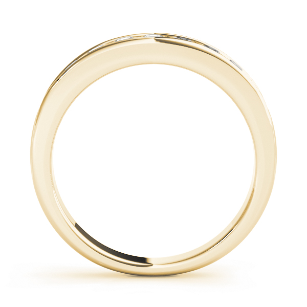  Ladies Channel Set Wedding Band 0.45 Carat Total Weight   (Lab-Created) 0.45 C.T.W 10K yellow, white or rose gold - view 4