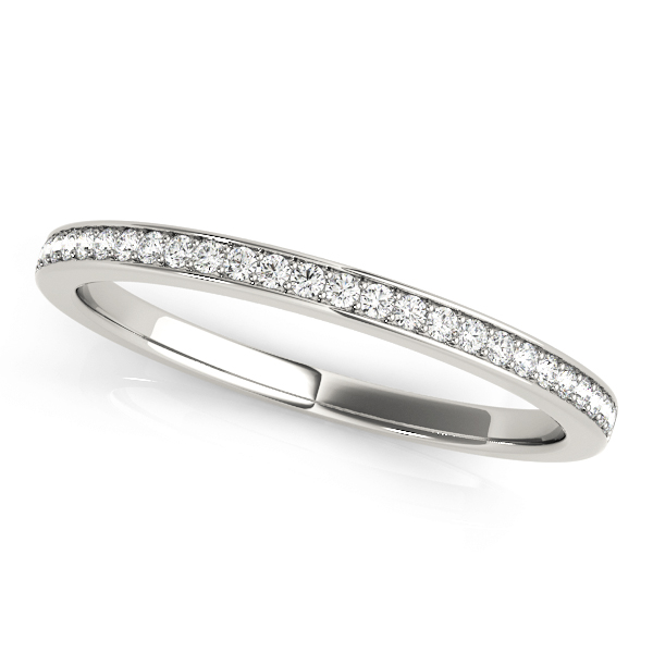 Straight Channel Set Wedding Band | USA Jewels