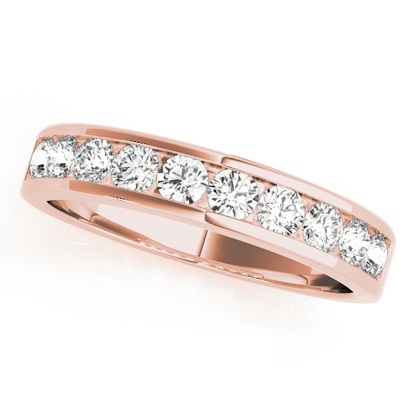  Ladies Channel Set Wedding Band 3/4 Carat Total Weight   (Lab-Created) 0.70 C.T.W 10K yellow, white or rose gold - view 5