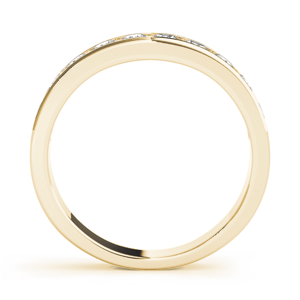  Ladies Channel Set Wedding Band 3/4 Carat Total Weight   (Lab-Created) 0.70 C.T.W 10K yellow, white or rose gold - view 4
