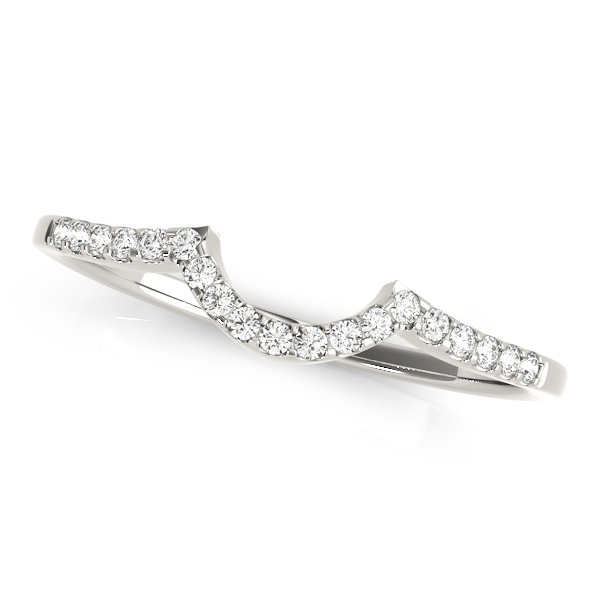 Single Row Curved Wedding Band | USA Jewels