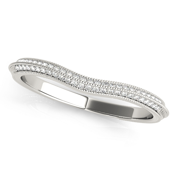 Double Row Pave Wedding Band | USA Jewels