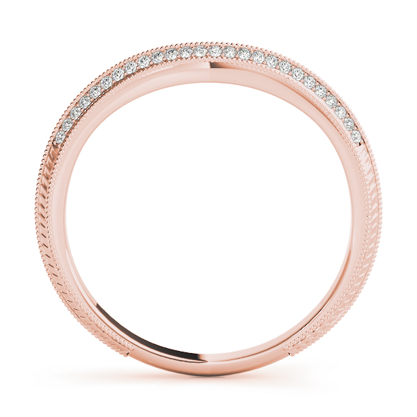  Ladies Double Row Pave Wedding Band .15 Carat Total Weight   (Lab-Created) 0.16 C.T.W 10K yellow, white or rose gold - view 6