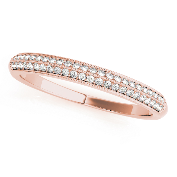  Ladies Wedding Pave Band .15 Carat Total Weight   (Lab-Created) 0.18 C.T.W 10K yellow, white or rose gold - view 5