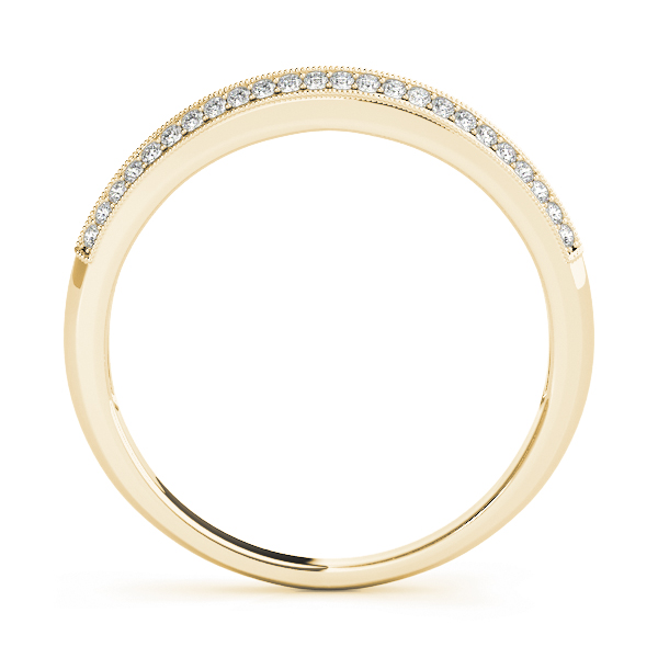  Ladies Wedding Pave Band .15 Carat Total Weight   (Lab-Created) 0.18 C.T.W 10K yellow, white or rose gold - view 4