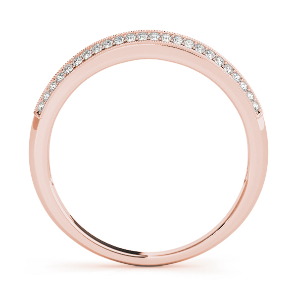  Ladies Wedding Pave Band .15 Carat Total Weight   (Lab-Created) 0.18 C.T.W 10K yellow, white or rose gold - view 6