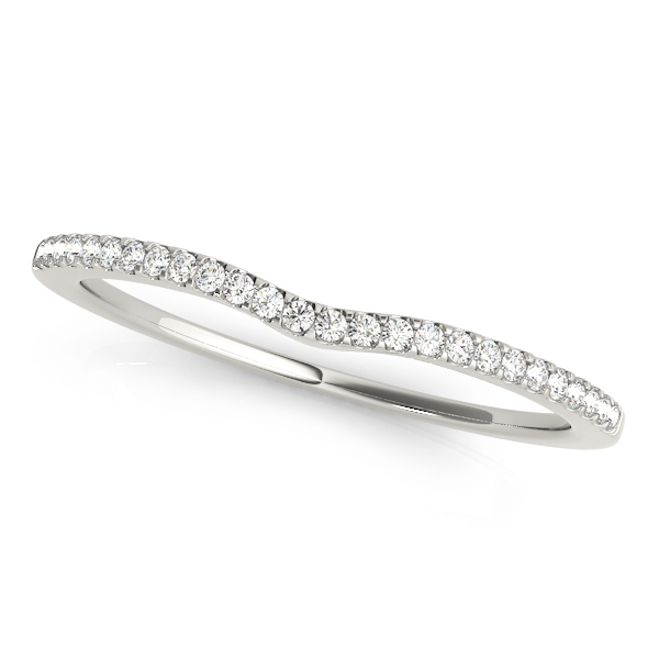 Single Row Curved Wedding Band