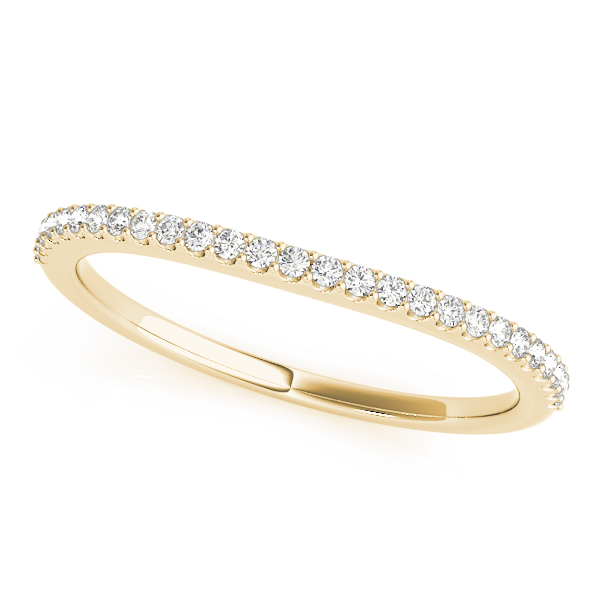  Ladies Prong Set Diamond Wedding Band 1/10 Carat Total Weight   (Lab-Created) 0.13 C.T.W 10K yellow, white or rose gold - view 3