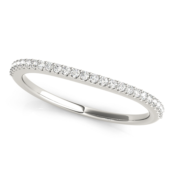Prong Set Diamond Wedding Band | USA Jewels