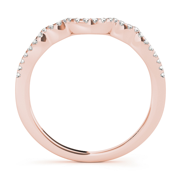  Ladies Diamond Curved Wedding Band 1/10 Carat Total Weight   (Lab-Created) 0.13 C.T.W 10K yellow, white or rose gold - view 6