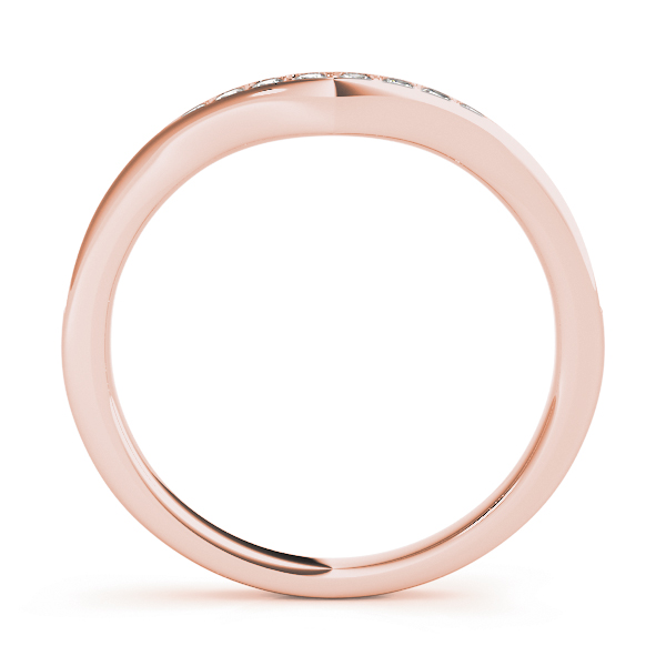  Ladies 5.5X5.5 Curved Prong In Channel Wedding Band 1/5 Carat Total Weight 5.5X5.5  (Lab-Created) 0.19 C.T.W 10K yellow, white or rose gold - view 6