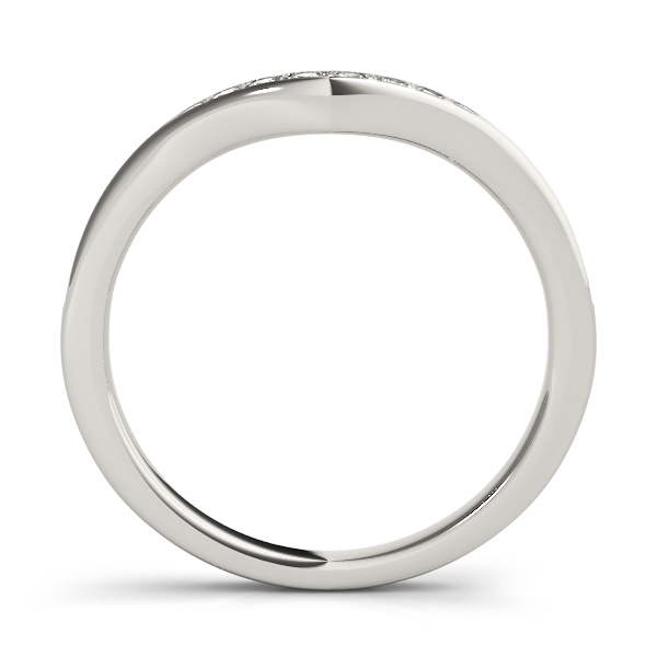  Ladies 5.5X5.5 Curved Prong In Channel Wedding Band 1/5 Carat Total Weight 5.5X5.5  (Lab-Created) 0.19 C.T.W 10K yellow, white or rose gold - view 2