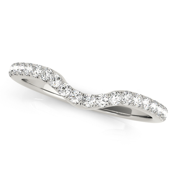 Split Prong Curved Wedding Bands