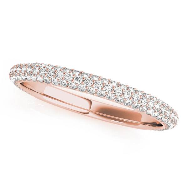  Ladies Multirow Pave Wedding Bands 0.54 Carat Total Weight   (Lab-Created) 0.54 C.T.W 10K yellow, white or rose gold - view 9