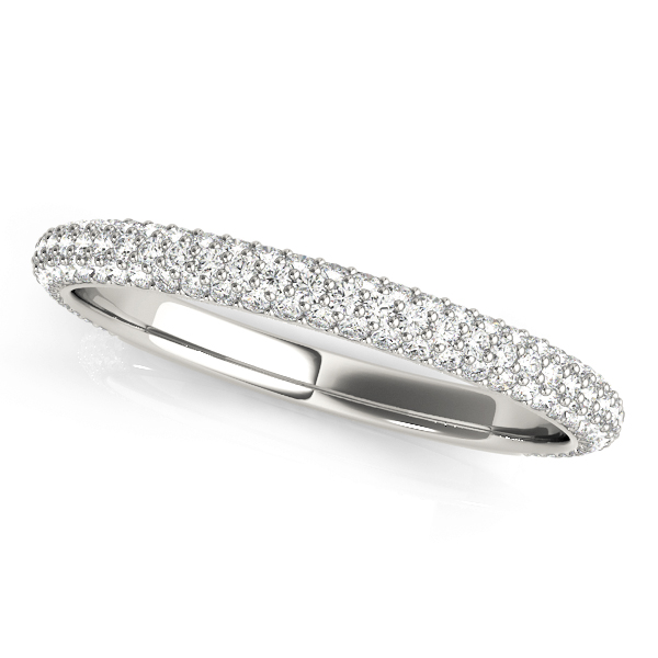 Multirow Pave Wedding Bands | USA Jewels