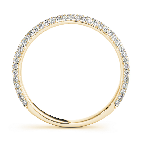  Ladies Multirow Pave Wedding Bands 0.54 Carat Total Weight   (Lab-Created) 0.54 C.T.W 10K yellow, white or rose gold - view 8