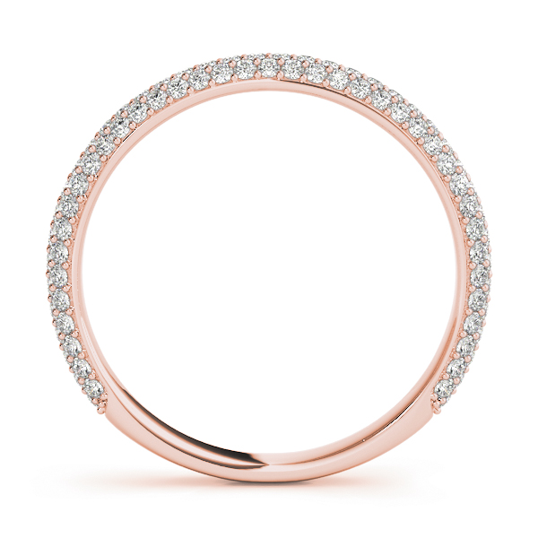  Ladies Multirow Pave Wedding Bands 0.54 Carat Total Weight   (Lab-Created) 0.54 C.T.W 10K yellow, white or rose gold - view 12