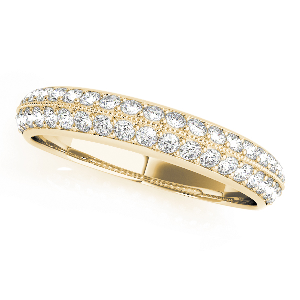  Ladies Diamond Pave Wedding Band 3/8 Carat Total Weight   (Lab-Created) 0.38 C.T.W 10K yellow, white or rose gold - view 3