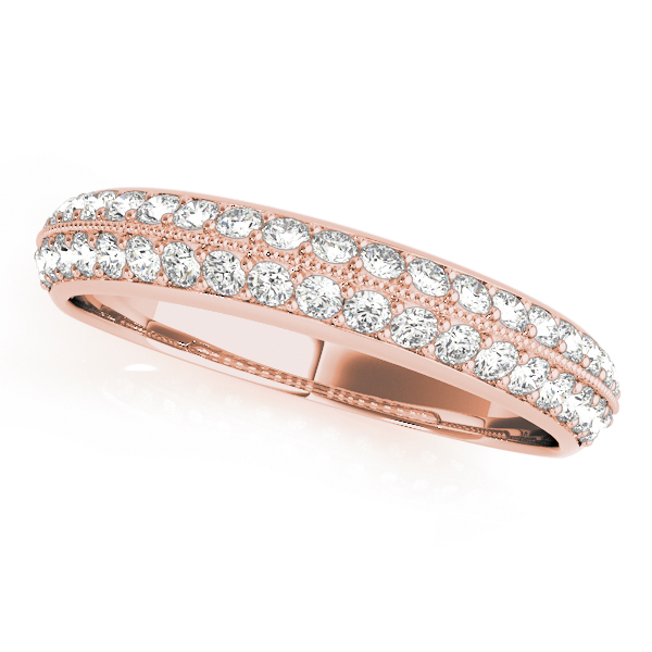  Ladies Diamond Pave Wedding Band 3/8 Carat Total Weight   (Lab-Created) 0.38 C.T.W 10K yellow, white or rose gold - view 5