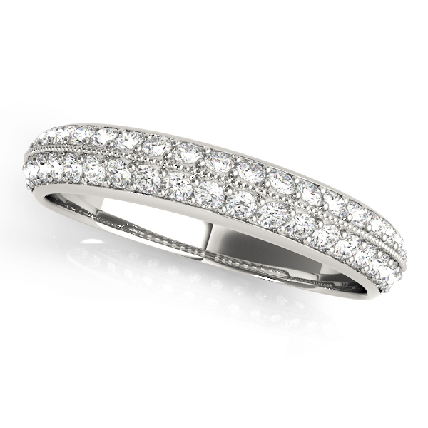 Diamond Pave Wedding Band