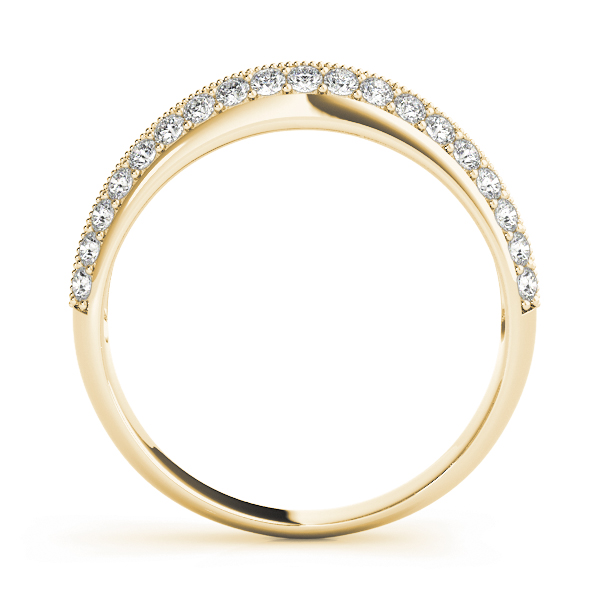  Ladies Diamond Pave Wedding Band 3/8 Carat Total Weight   (Lab-Created) 0.38 C.T.W 10K yellow, white or rose gold - view 4